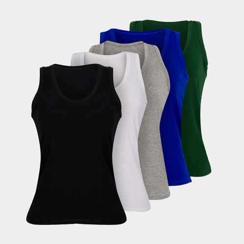 5 Regata Feminina Nadador Atacado Camiseta Blusa Viscolycra