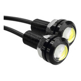 Luz Led Ojo De Aguila Blanco X 2 Para Embutir Con Rosca 10mm