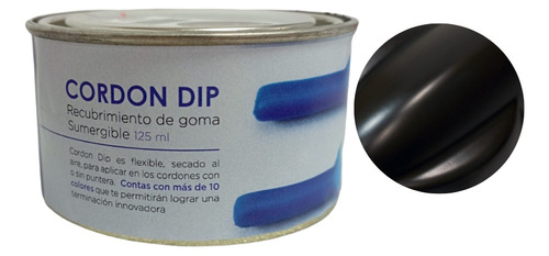 Recubrimiento Para Cordon Pintura De Goma 125 G  Negro