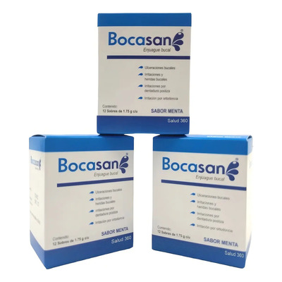 Enjuague Bucal Antiséptico En Polvo Bocasan 24 Sobres | Envío gratis