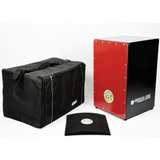 Cajón Flamenco Peruano Héctor Box Rojo 2 Accesorios Incluido