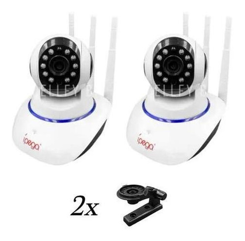 Kit 2 Câmeras Ip Segurança Wifi Android Ios 1080p Noturna