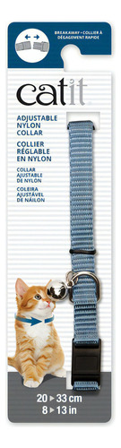 Catit Collar Breakaway Celeste Para Gatos 55304 Tamaño Del Collar Ajustable De 20 A 33cm