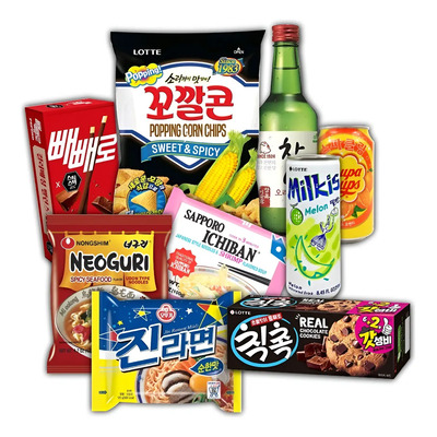 Paquete Chico De Dulces, Snacks Y Ramen Coreano | MercadoLibre