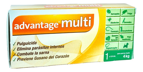 Advan/tage Multi Anti-pulgas Pará/sitos Perros 4 Kg