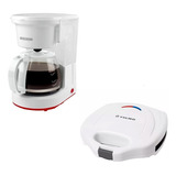 Combo Cafetera Black Decker Filtro Perm 8 Tazas+ Sandwichera