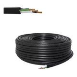 Rollo De 50 Mts De Cable Uso Rudo 3x14 Awg 100% Cobre Argos