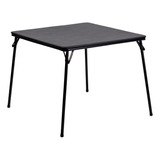 Flash Furniture Mesa Negra Plegable Para Jugar Cartas