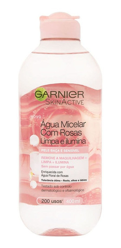 Agua Micelar Con Rosas Garnier 400 Ml Desmaquilla Limpia