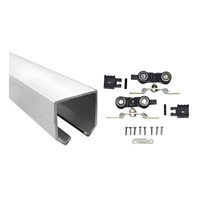 Kit Carretillas Veker Con Freno Y Riel 1.5m Para Puerta Corrediza | MercadoLibre