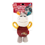 Juguete Para Perro Peluche Gigwi Donkey Plush Friendz 18 Cm Color Marrón