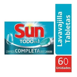 Detergente En Pastillas Jabón Lavavajillas Lavaplato Sun X60