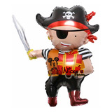 5 Globos Pirata 70cm Cumpleaños  Halloween Dia De Muertos