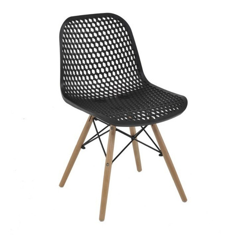 Combo Silla Eames Dsw X 4 Abs Pata Madera  - Alto Impacto