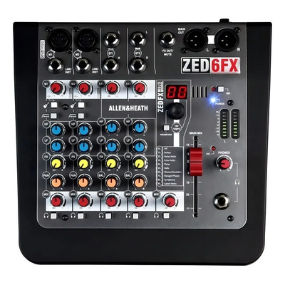 Consola Analógica Allen & Heath ZED-6FX 6 Canales con Efectos y Phantom | Meses sin interés