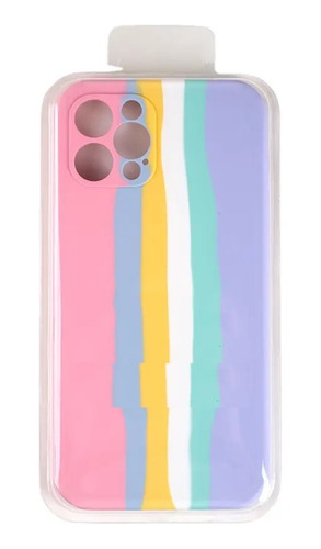 Capinha Silicone Arco Iris Orgulho Para iPhone  11 Pro Max