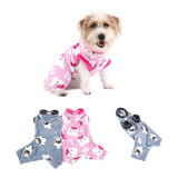 Roupa Pijama Macacão Fleece Pet Macio Cachorro Médio