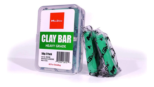 Claybar Max Shine , Paquete De 2 Barras Para Detalles  2x50g