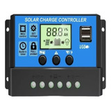 Controlador De Carga Solar 30a 12 Y 24 V Usb 5v Lcd