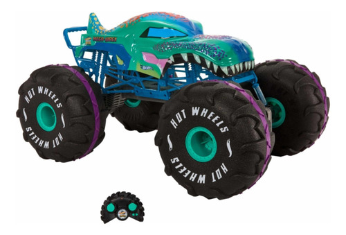 Vehículo Control Remoto Monster Trucks Hot Wheels Mega Wrex