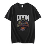 Camiseta Doom Eternal Hombre Manga Corta Game Slayer Skull T