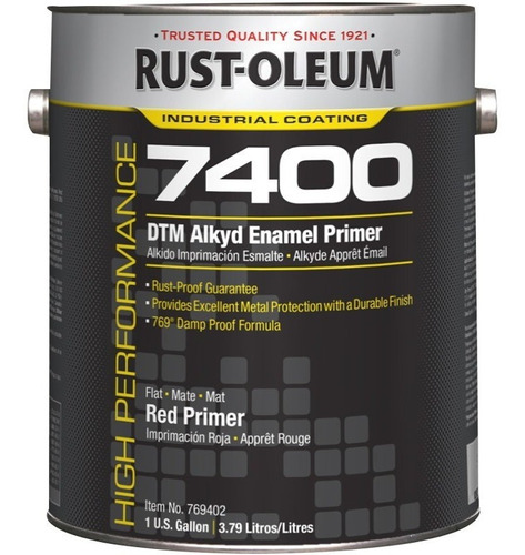 Primer Anticorrosivo Rust Oleum  7400 Rojo Cromo 3.785 L