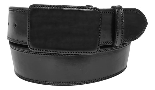 Cinto Vaquero De Piel 2 Pulgadas De Ancho Color Negro