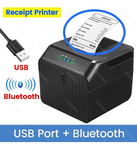 . Mini Impresora Térmica Pos Usb Bluetooth De 58 Mm Loyverse