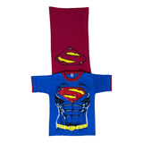 Remera Con Capa Superman Bebe Niño Nene 