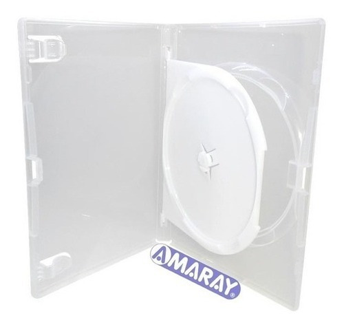 Estojo Box P/ 2 Dvd Capa Transparente Amaray - 15 Und.