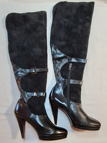 Exclusivas Botas Lorenzo Masiero, Talla 39, Cuero, Italianas