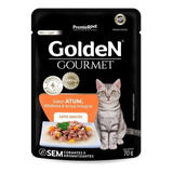 Premier Golden Gourmet Gatos Atum Arroz Integral Sachê 70gr