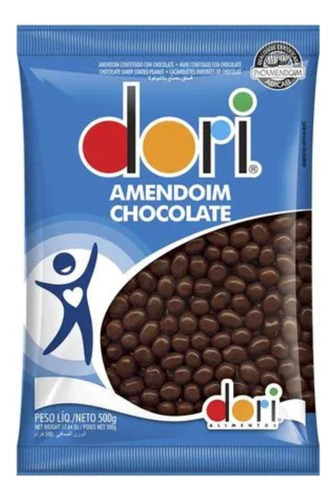 Amendoim De Chocolate Doce Dori Com 500g Original Confeitado