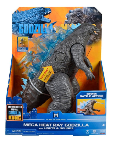 Godzilla Vs Kong Electronica Gigante Con Luz,  Sonido Y Rayo