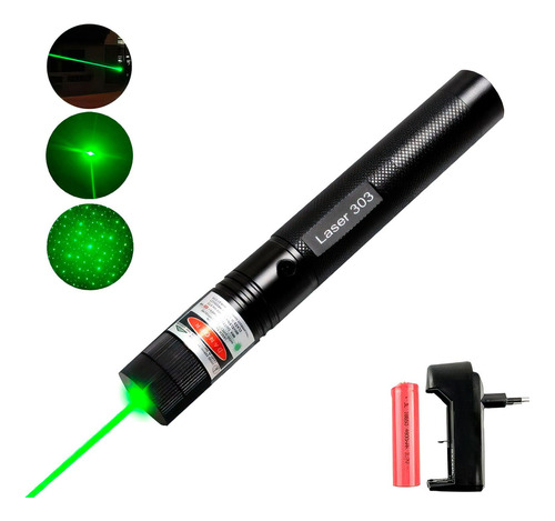 Laser Verde Puntero Linea Infinita Recargable 5kms Astronomi