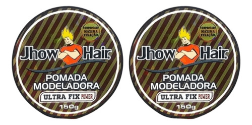 Pomada Capilar Jhow Hair Wax Hair Power Uva 150g - Kit C/2un