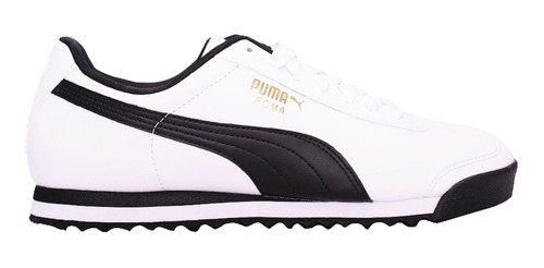 Tenis Original Puma Roma Basic Blanco Negro Hombre 353572-04