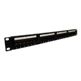 Rack Eco Patch Panel 24p - Rj-45 Cat.5e - 1u - 19