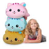 Gato De Peluche Gigante Jumbo Grande 85 Cm Almohada, Varios 