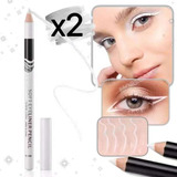 Lapiz Delineador Blanco Iluminador Cejas Ojos Microblanding 