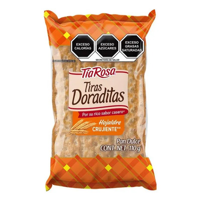 3 Pzas Doraditas Tía Rosa En Tiras 110 G | MercadoLibre