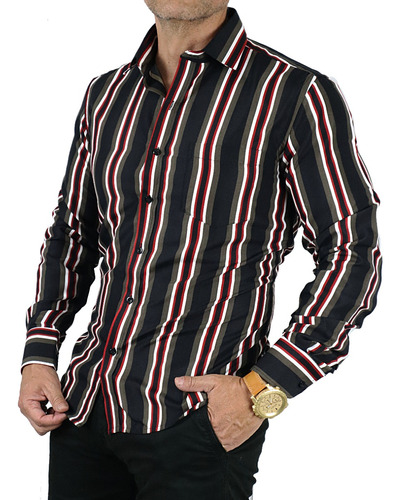 Camisa A Rayas Hombre Modelo 1