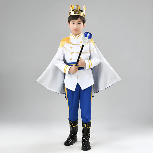 @ Halloween Niño Cosplay Rey Príncipe Rendimiento Traje \