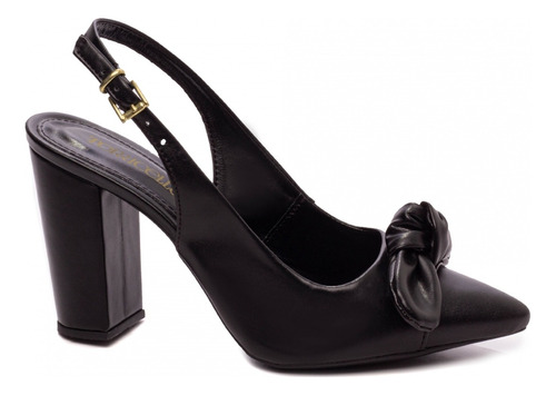 Sapatos Chanel Feminino Salto Grosso 8,5cm Alt Confort Macio