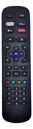 Controle Remoto Para Tv Philco Roku Ptv40g7er2cpblf Smart