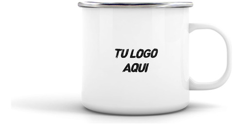 Taza Jarro Enlozado Personalizado, Logo Marca