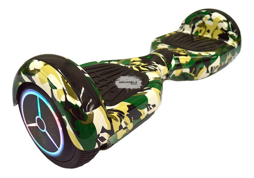 Hoverboard Skate Elétrico Com Led Bluetooth E Bolsa Flower