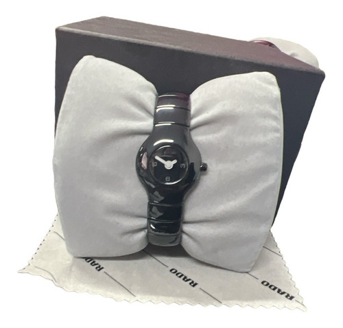 Reloj Original Para Mujer Rado Negro De Ceramica