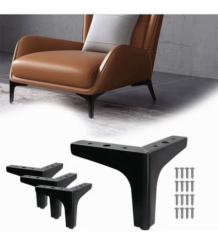 Patas De Muebles Elevadores De Cama Sofá Apilables 4 Pz 13cm