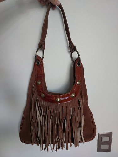 Cartera De Cuero Marron